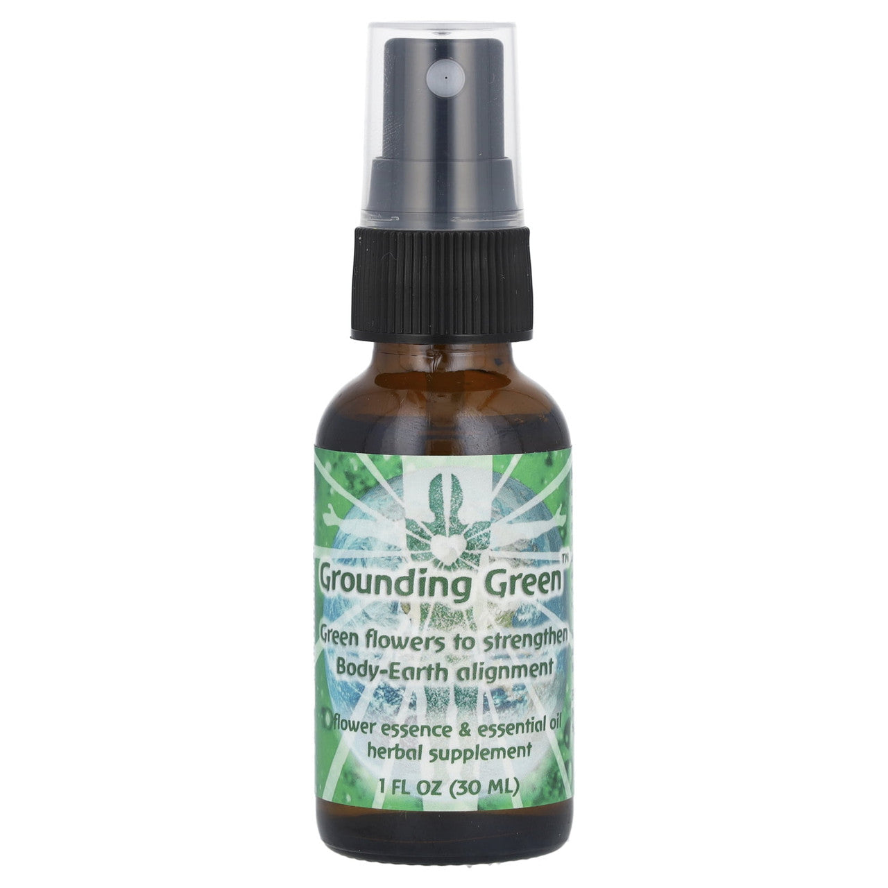 Flower Essence Flourishing Formulas Grounding Green Herbal Supplement Spray - 1 Oz